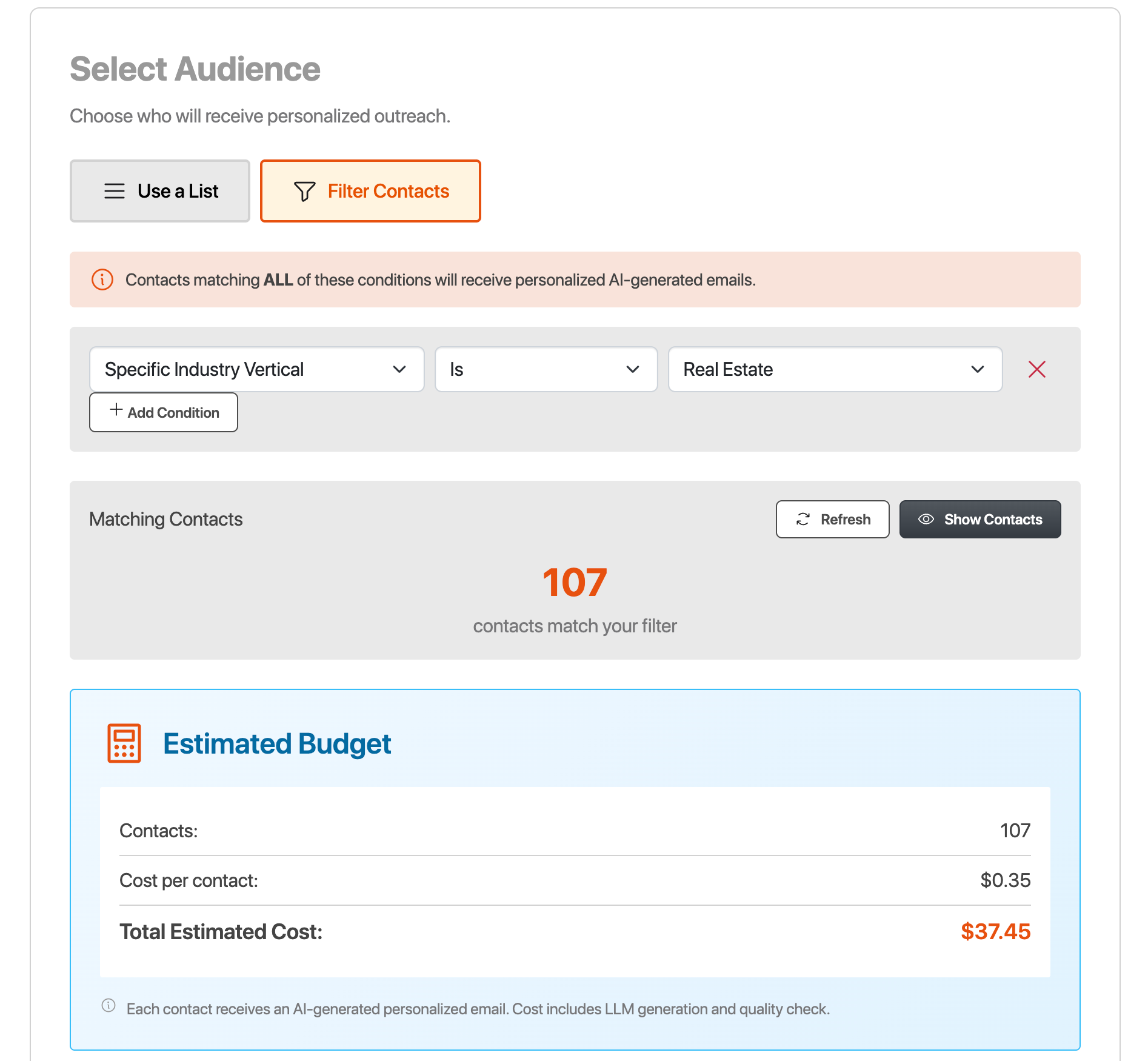 Define the audience (Step 2: Audience)